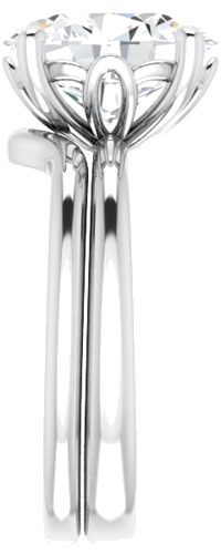 Sužadėtuvių Žiedas „Solitaire“ 585 Baltojo Aukso Oval 11mm x 9mm (9)