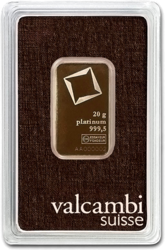20 g Platinos luitas Valcambi (1)