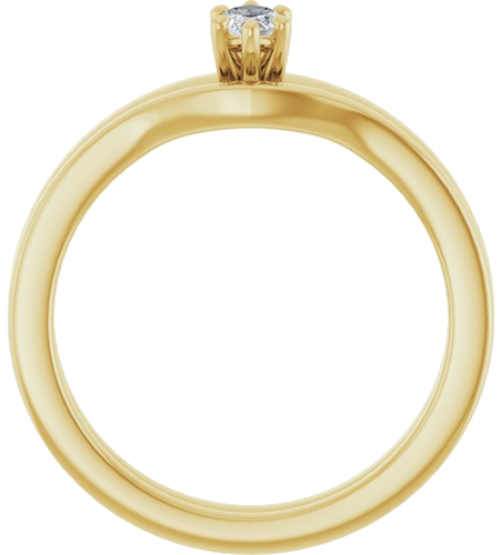 Sužadėtuvių Žiedas „Solitaire“ 585 Geltonojo Aukso Marquise 6mm x 3mm (7)