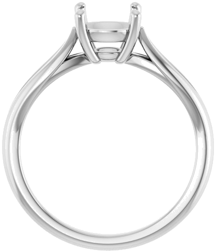 Sužadėtuvių Žiedas „Solitaire“ 585 Baltojo Aukso Round 7.4mm (2)