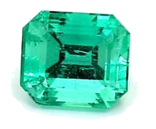 0.82 carat GREEN STEP cut Octagonal Smaragdas (1)