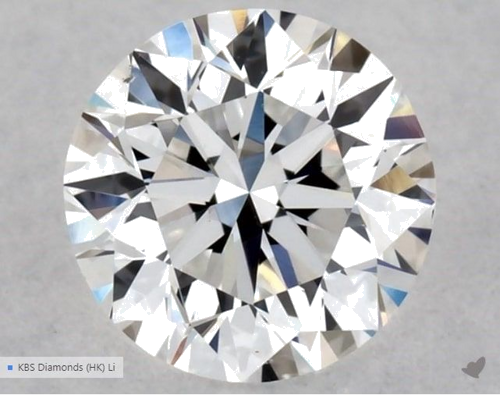 0.5 carat E-SI1 Excellent cut Natūralus Round Deimantas (1)