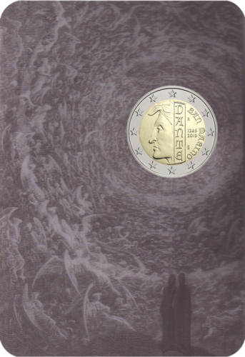 2015 Sanmarīno Dante Aligjēri 2 eiro monēta (2)