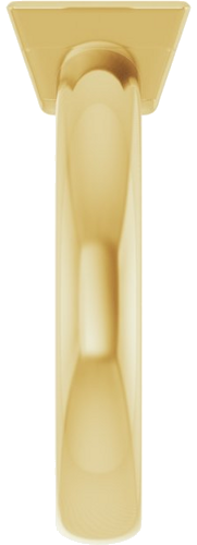 Sužadėtuvių Žiedas „Bezel-Set Solitaire“ 585 Geltonojo Aukso Square 6.5mm (4)