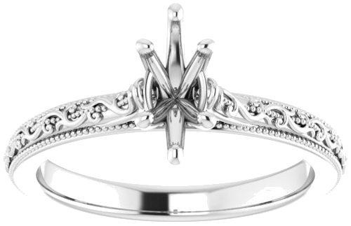 Sužadėtuvių Žiedas „Solitaire“ 585 Baltojo Aukso Marquise 8mm x 4mm (3)