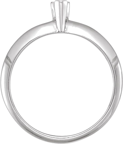 14K White 5x3 mm Pear 3-Prong Solitaire Ring Mounting (2)