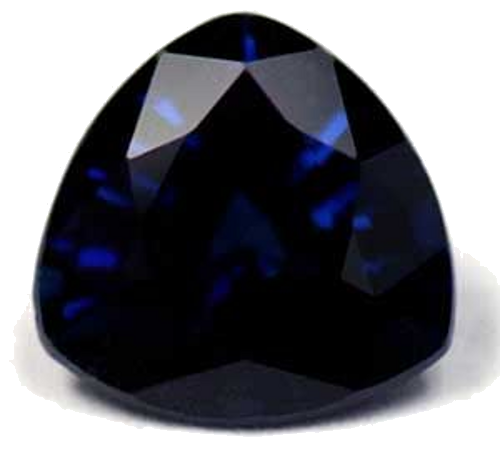 1.31 carat BLUE Trilliant Safyras (1)