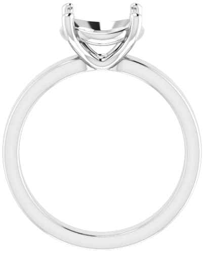 Platinum 9.4 mm Round Solitaire Engagement Ring Mounting (2)