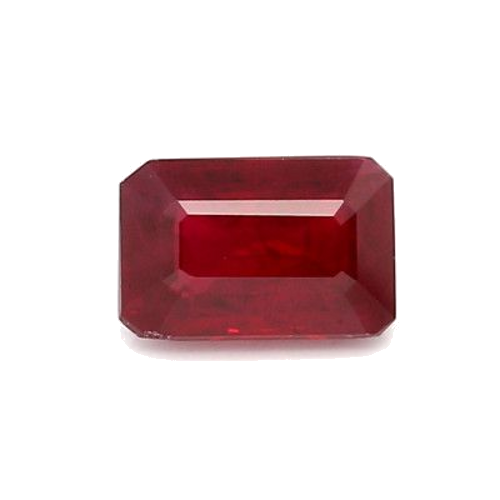 1.28 carat RED STEP cut Octagonal Rubinas (1)