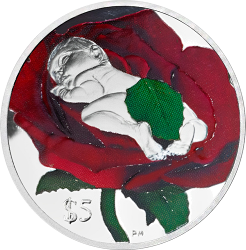 1/2 oz Newborn Baby Virgin Islands Silver Coin (5)