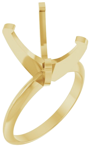 Sužadėtuvių Žiedas „Solitaire“ 585 Geltonojo Aukso Oval 12mm x 10mm (1)