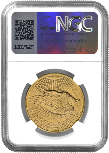 20 dolāru Saint Gaudens/Dubultais Ērglis ASV zelta monēta AU 58 1908 (2)