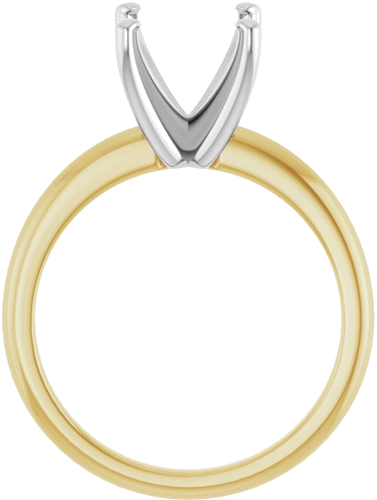 Sužadėtuvių Žiedas „Solitaire“ 585 Baltojo Ir Geltonojo Aukso Square 7mm (2)