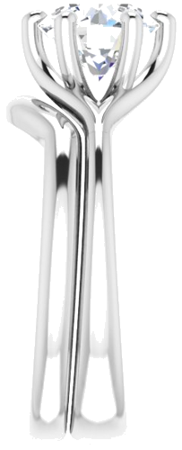 Sužadėtuvių Žiedas „Solitaire“ 950 Platinos Round 7.4mm (9)
