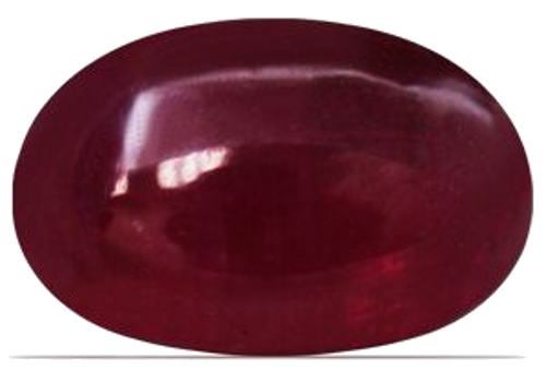 3.45 carat RED CABOCHON cut Oval Rubinas (1)