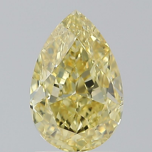 2.01 carat Fancy Yellow-VVS2 Natūralus Pear Deimantas (1)