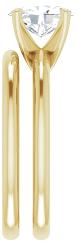 Sužadėtuvių Žiedas „Solitaire“ 417 Geltonojo Aukso Oval 8mm x 6mm (9)