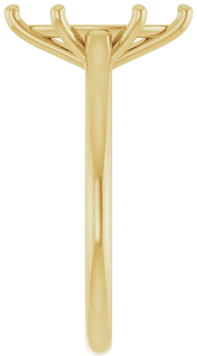 Sužadėtuvių Žiedas „Solitaire“ 750 Geltonojo Aukso Marquise 12mm x 6mm (4)