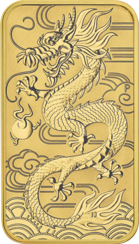 1 oz Dragon 2018 Australia rectangular gold coin (1)