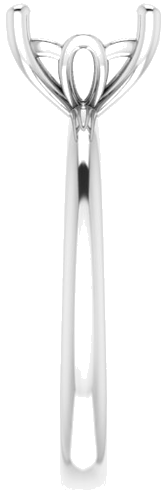 Sužadėtuvių Žiedas „Solitaire“ 585 Baltojo Aukso Cushion 8mm (4)