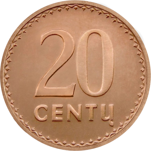 1991 Литва 10, 20, 50 цента комплект (4)