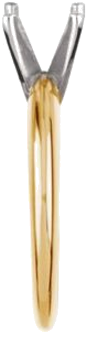 14K Yellow   Platinum 5.4-5.7 mm Round 4-Prong Light Solitaire Ring Mounting (4)