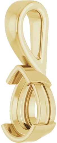 14K Yellow 8.5x5.5 mm Pear Pendant Mounting (2)