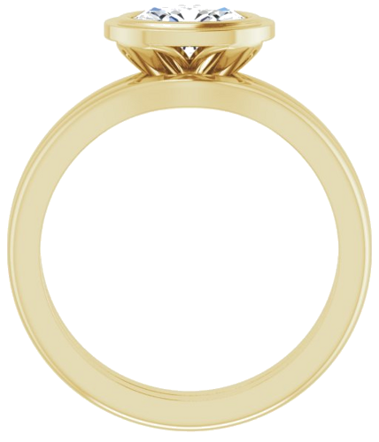 14K Yellow 7x5 mm Oval Solitaire Engagement Ring (7)