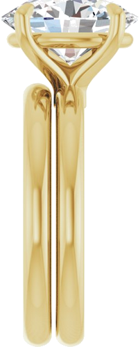 Sužadėtuvių Žiedas 750 Geltonojo Aukso Oval 11mm x 9mm (9)