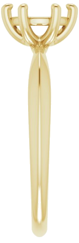 Sužadėtuvių Žiedas „Solitaire“ 585 Geltonojo Aukso Round 6.5mm (4)