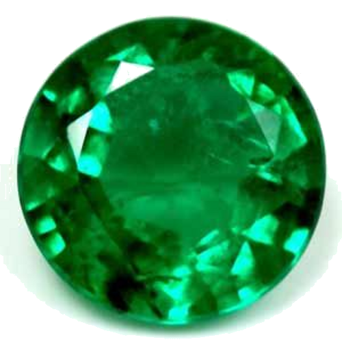 1.61 carat GREEN Round Smaragdas (1)