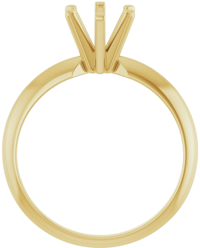 Sužadėtuvių Žiedas „Solitaire“ 585 Geltonojo Aukso Oval 8mm x 6mm (2)