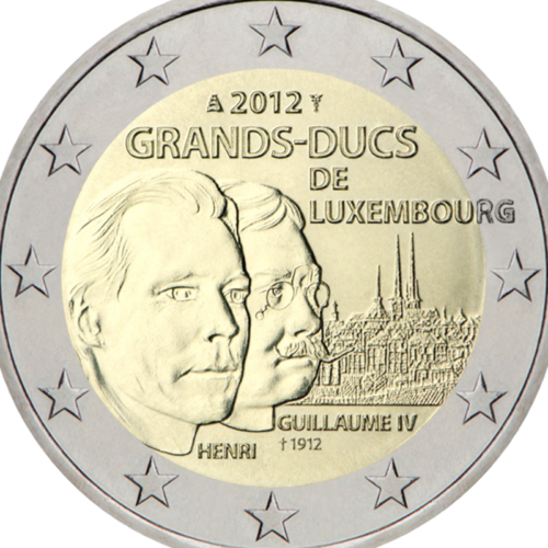 2012 Luxembourg Guillaume IV 2 euro coin (2)