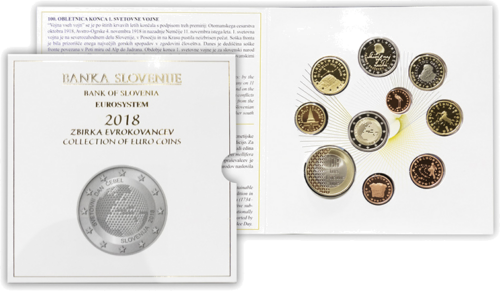 2018 Slovėnija Euro monetų BU rinkinys (1)