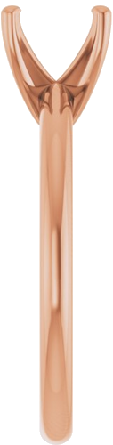 Sužadėtuvių Žiedas 14k rose gold Oval 8mm x 6mm (4)