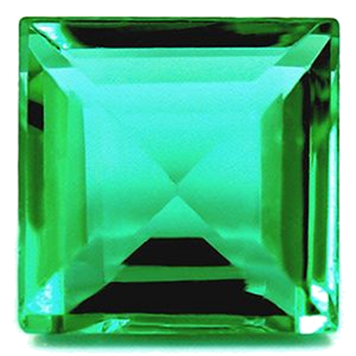 0.71 carat GREEN Square Smaragdas (1)