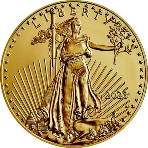 1 oz Американский Орел 2023 золотая монета (2)