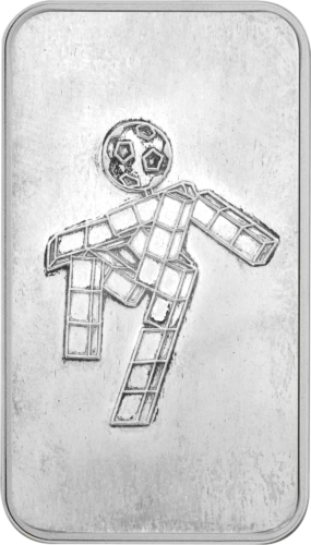 1 oz Антикварный серебряный слиток финала чемпионата мира по футболу 1990 года (1)