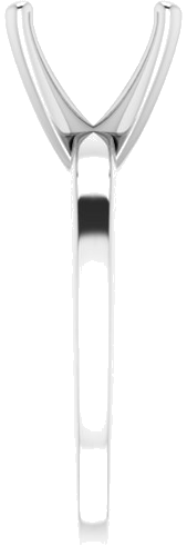 Sužadėtuvių Žiedas „Solitaire“ 417 Baltojo Aukso Round 10mm (4)