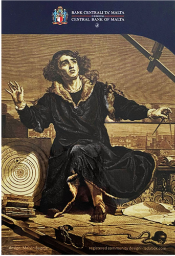 2021 Malta Nicolaus Copernicus 2 euro BU coin card (2)