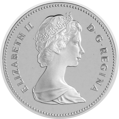 1 dollar Canada Elizabeth II silver coin (2)