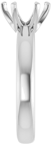Sužadėtuvių Žiedas „Solitaire“ 585 Baltojo Aukso Round 8.2mm (4)