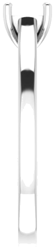 Platinum  5.2 mm Round Solitaire Engagement Ring Mounting (4)