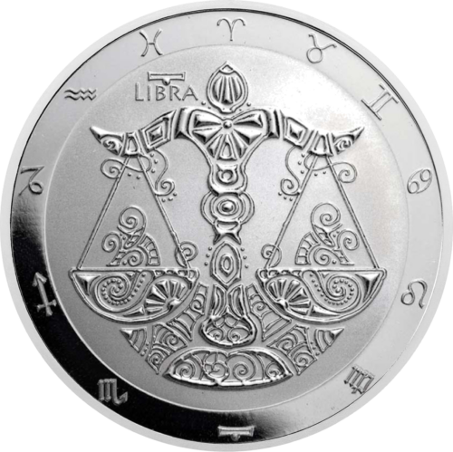 1 oz Весы 2024 (Zodiac Series) Токелау серебряная монета (1)