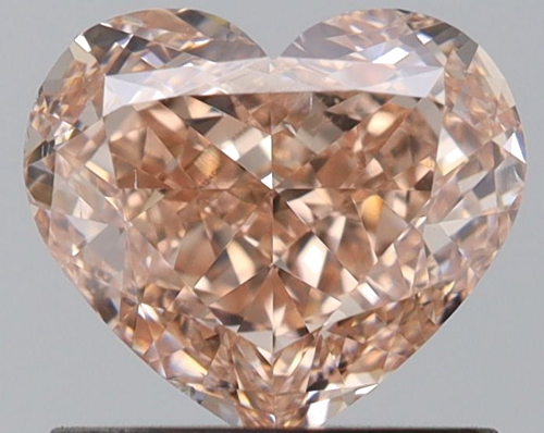 1.0 carat Fancy Pink Brown-SI1 Natūralus Heart Deimantas (1)