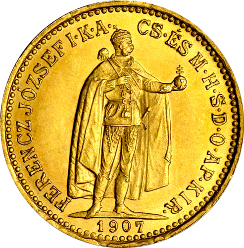 10 corona Kingdom of Hungary Joseph I (1892-1915) gold coin (1)