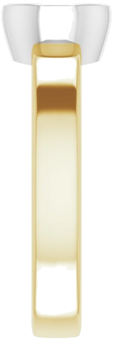 Sužadėtuvių Žiedas „Solitaire“ 585 Baltojo Ir Geltonojo Aukso Round 6mm (4)