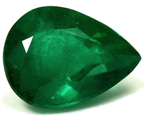 2.88 carat GREEN Pear Smaragdas (1)