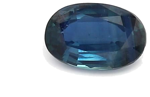 0.87 carat BLUE BRILLIANTSTEP cut Oval Safyras (1)
