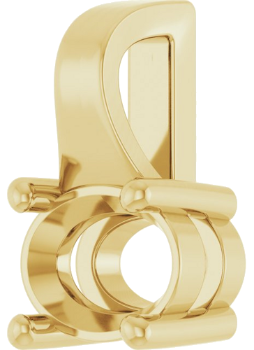 Pakabukas „Solitaire“ 585 Geltonojo Aukso Oval 7mm x 5mm (2)